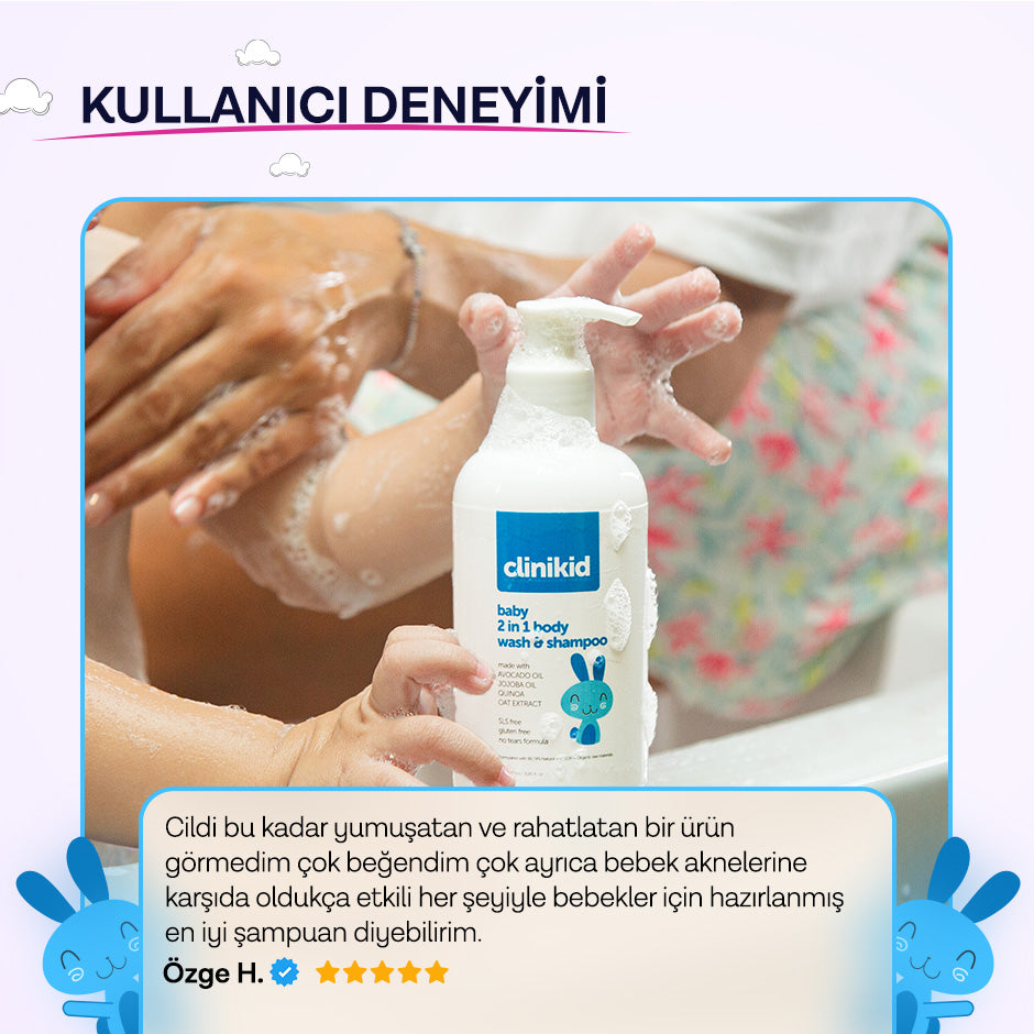 Hediye Clinikid 2'si 1 Arada Şampuan ve Duş Jeli