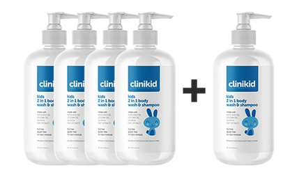 Clinikid 2'si 1 Arada Şampuan ve Duş Jeli