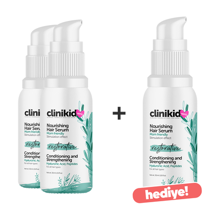 Clinikid Mom's Series Saç Onarıcı ve Güçlendirici Serum