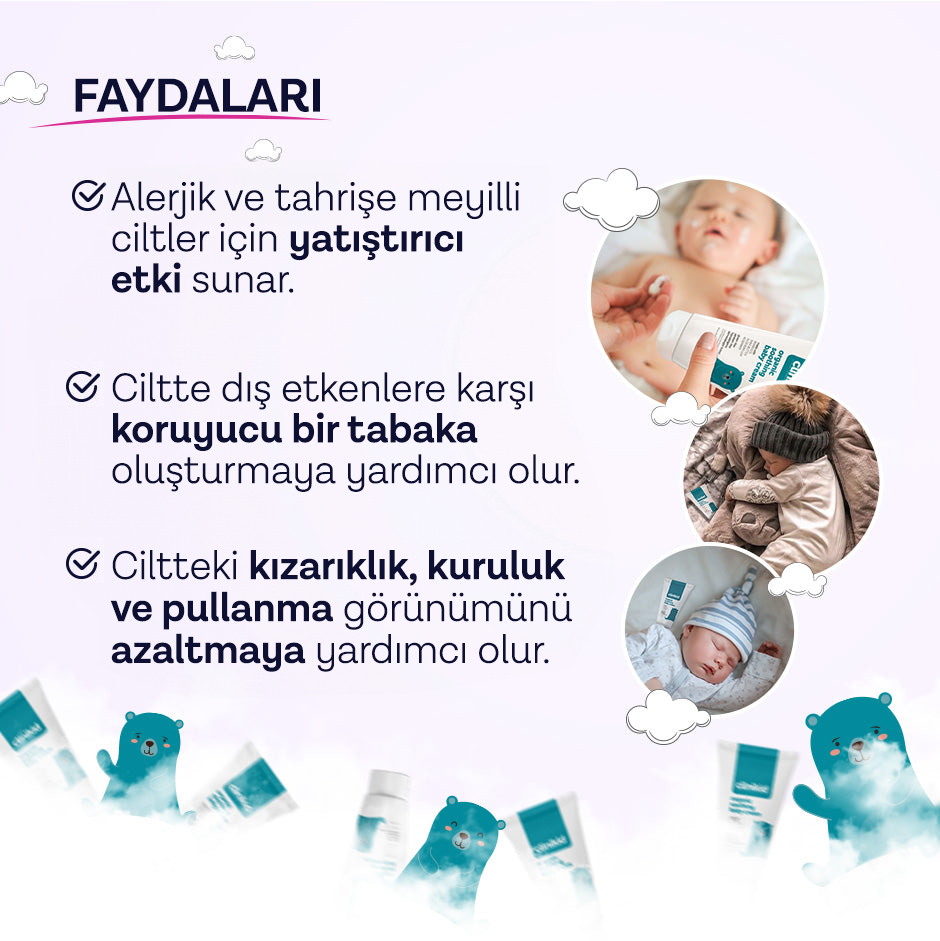 Clinikid Atopik Cilt Yatıştırıcı ve Nemlendirici Kremi