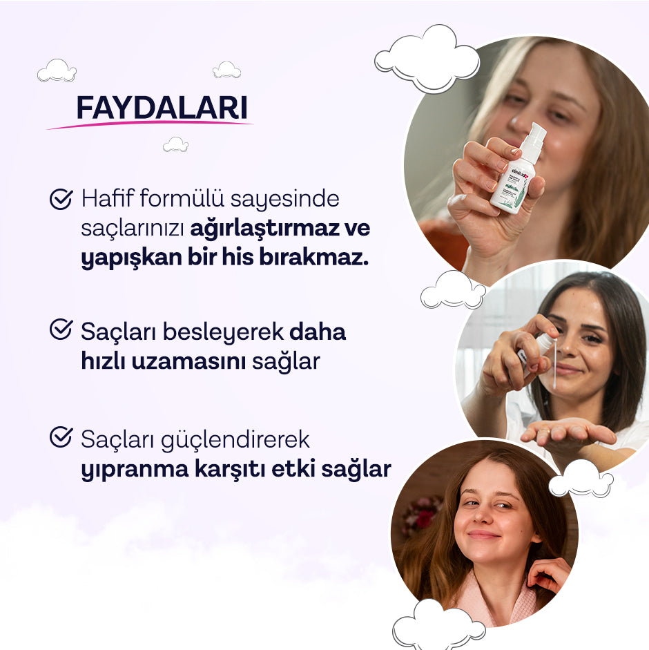 Clinikid Mom's Series Saç Onarıcı ve Güçlendirici Serum