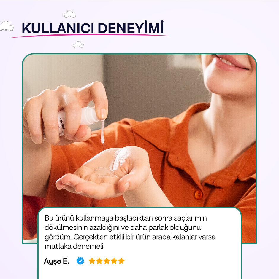 Clinikid Mom's Series Saç Onarıcı ve Güçlendirici Serum