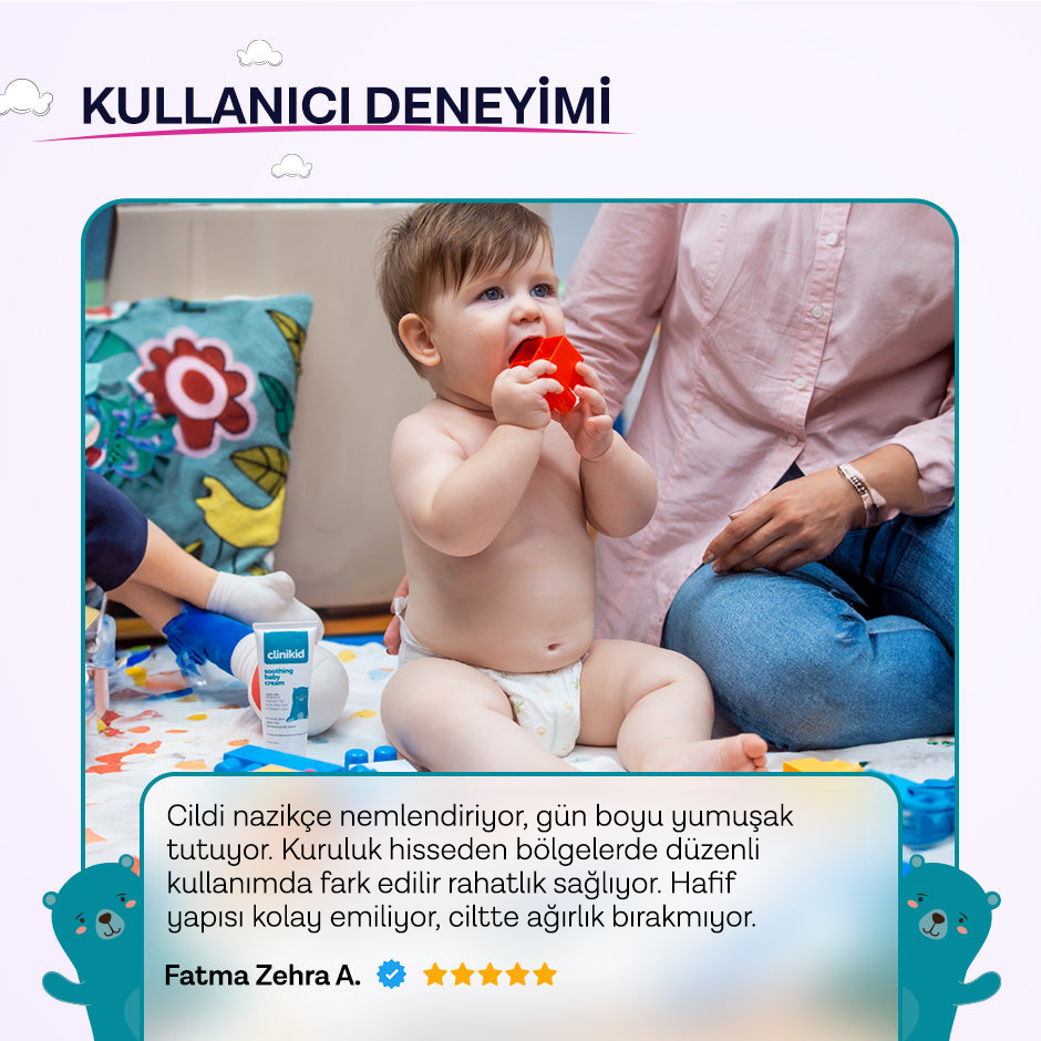 Clinikid Atopik Cilt Yatıştırıcı ve Nemlendirici Kremi