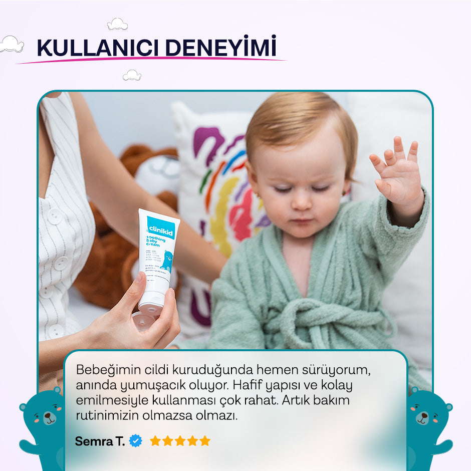 Clinikid Atopik Cilt Yatıştırıcı ve Nemlendirici Kremi
